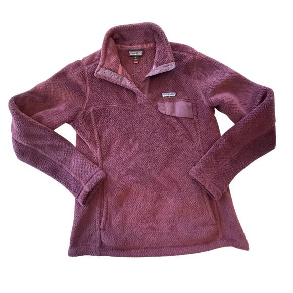 Patagonia Women's Re-Tool Snap-T Pullover Grape Purple Medium‎ Fleece - Picture 1 of 8